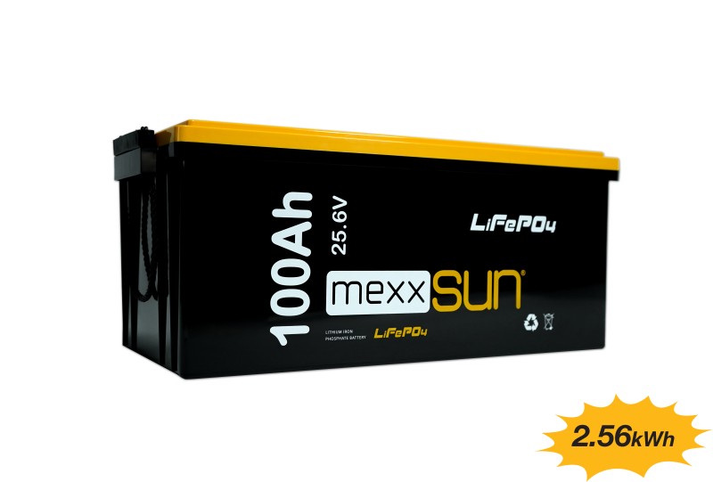 MEXXSUN Lityum Akü 25,6V 100Ah (LiFePo4) 2560Wh
